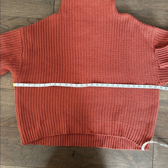 Free People Swim Too Deep Turtleneck Sweater, Terracotta / Burnt Orange - Picture 6 of 7